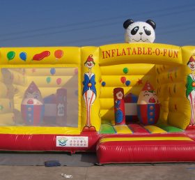 T2-2529 Clown și panda gonflabile trambulină