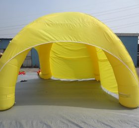Tent1-308 Cort gonflabil cu publicitate galbenă