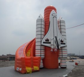 T8-391 Glisați diapozitivul gigant de rachete gonflabile
