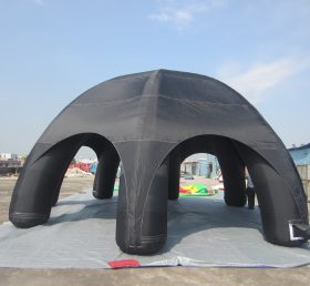 Tent1-23 Cort gonflabil cu publicitate neagră