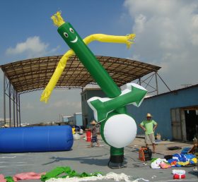 D2-52 Dansatorul de aer a umflat agentul de publicitate cu tub verde