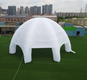 Tent1-403 Cort comercial personalizat pentru gazon alb gonflabil păianjen cort