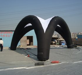 Tent1-215 Cort gonflabil cu publicitate neagră