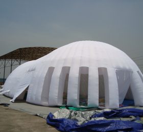 Tent1-410 Cort gonflabil alb gigant