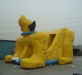 T8-539 Troliu gonflabil pentru copii pentru câini galbeni