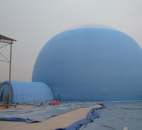 Tent1-76 Cort gonflabil gigant albastru