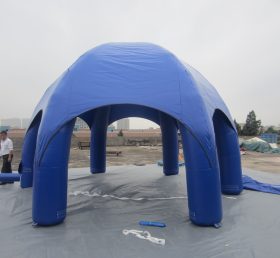 Tent1-307 Cort gonflabil cu publicitate albastră