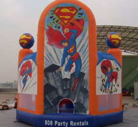 T2-2294 Superman Super Heroes gonflabile trambulină