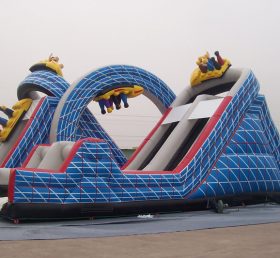 T6-333 Tambur gonflabil roller coaster gigant diapozitiv