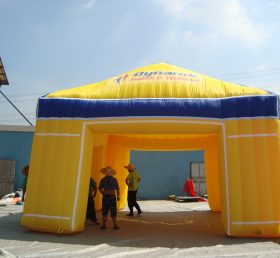 Tent1-392 Cort gonflabil galben în aer liber