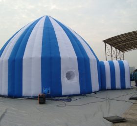 Tent1-30 Cort gonflabil albastru-alb