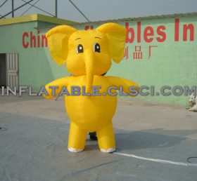 M1-22 Cartoon mobil gonflabil cu elefant galben
