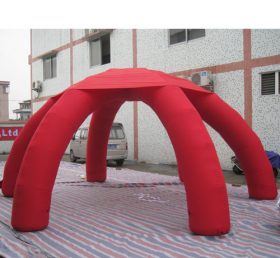 Tent1-323 Cort gonflabil cu publicitate roșie