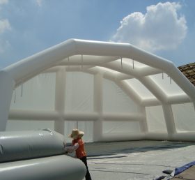 Tent1-282 Giant cort gonflabil în aer liber cort alb