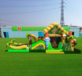 T6-445 Jungle temă gigant gonflabil pentru copii parc de distracții joc