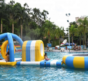S44 Parcul de apă joacă un joc de apă etanșă plutește pe mare pentru copii gonflabili și trambulină pentru adulți