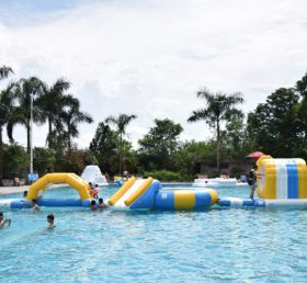 S41 Parcul de apă joacă un joc de apă etanșă plutește pe mare pentru copii gonflabili și trambulină pentru adulți