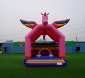 T2-3351 Color Rainbow unicorn Bounce House