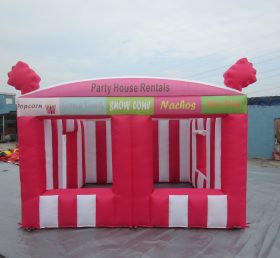 Tent1-533 Cort gonflabil roșu pentru închirierea casei de partid