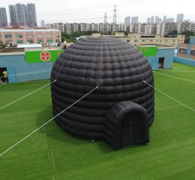 Tent1-415B Giant în aer liber negru gonflabil dome