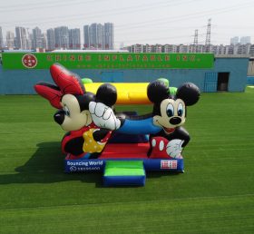T2-3355B Disney Mickey și Minnie sări în casă, săriți castelul cu un diapozitiv
