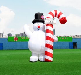 C1-218 Candy baston gonflabil de Crăciun zăpadă