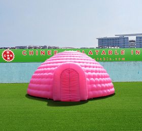 Tent1-4257 Dome gonflabile roz gigant