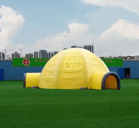 Tent1-4399 Cupola gonflabilă galbenă