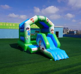 T2-2723K Fotbal cu tematică pentru copii gonflabil castel cu diapozitive
