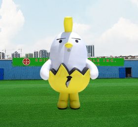 S4-601 Publicitate personalizată decorată cocoș gonflabil galben pasăre, set de găină