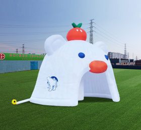 Tent1-6002 Cort gonflabil de iurtă cu urs polar din desene animate